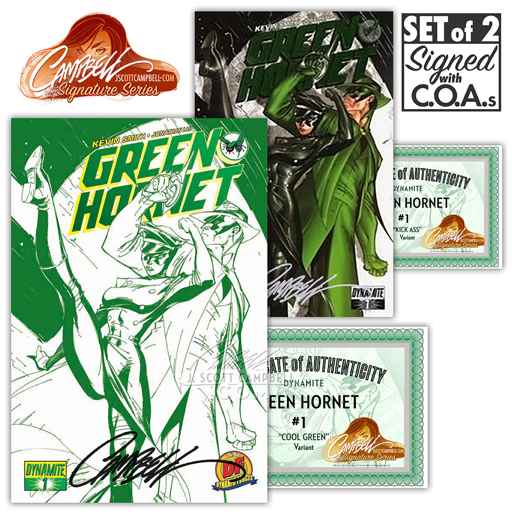 Green Hornet #1 EXCLUSIVE J. Scott Campbell (2010) - Image 4