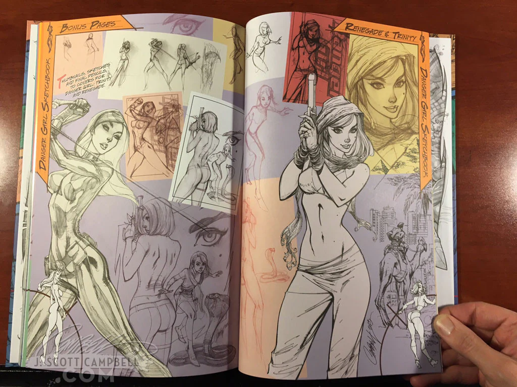 J. Scott Campbell Danger Girl Sketchbook: Expanded Edition Hardcover 2017 - Image 4