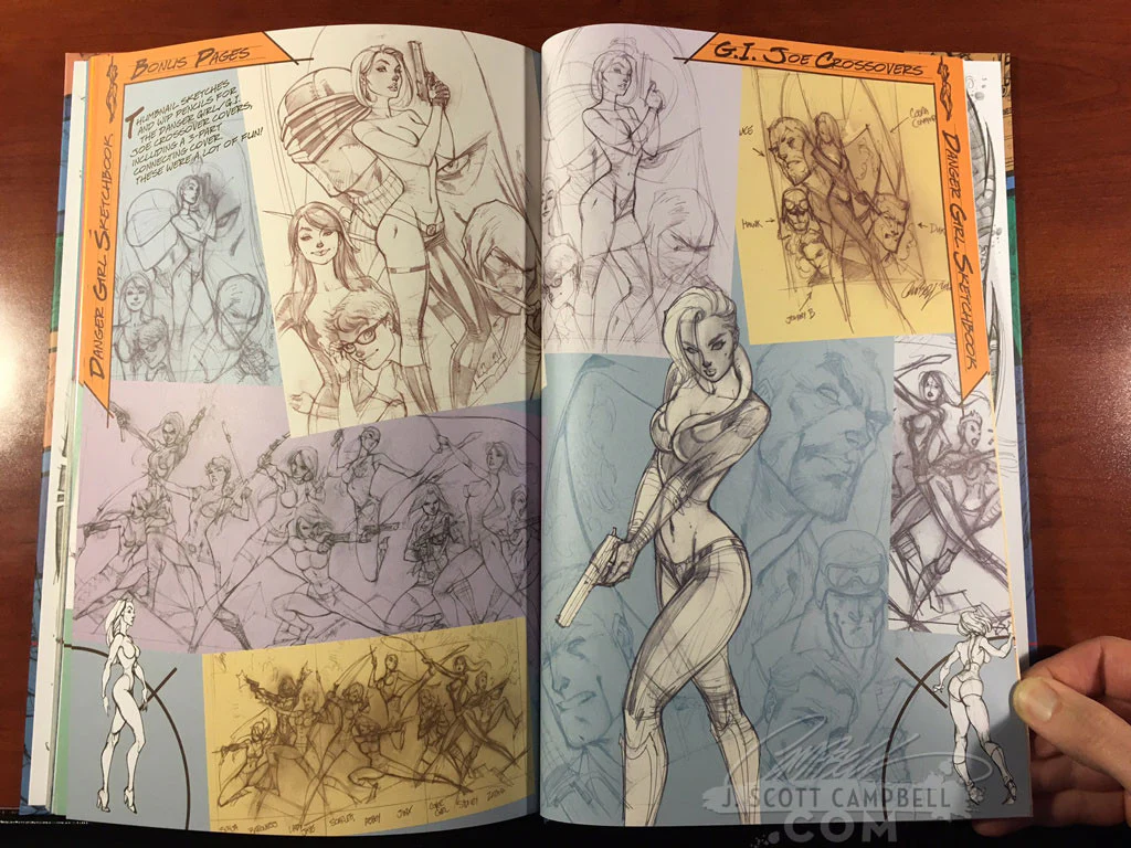 J. Scott Campbell Danger Girl Sketchbook: Expanded Edition Hardcover 2017 - Image 5