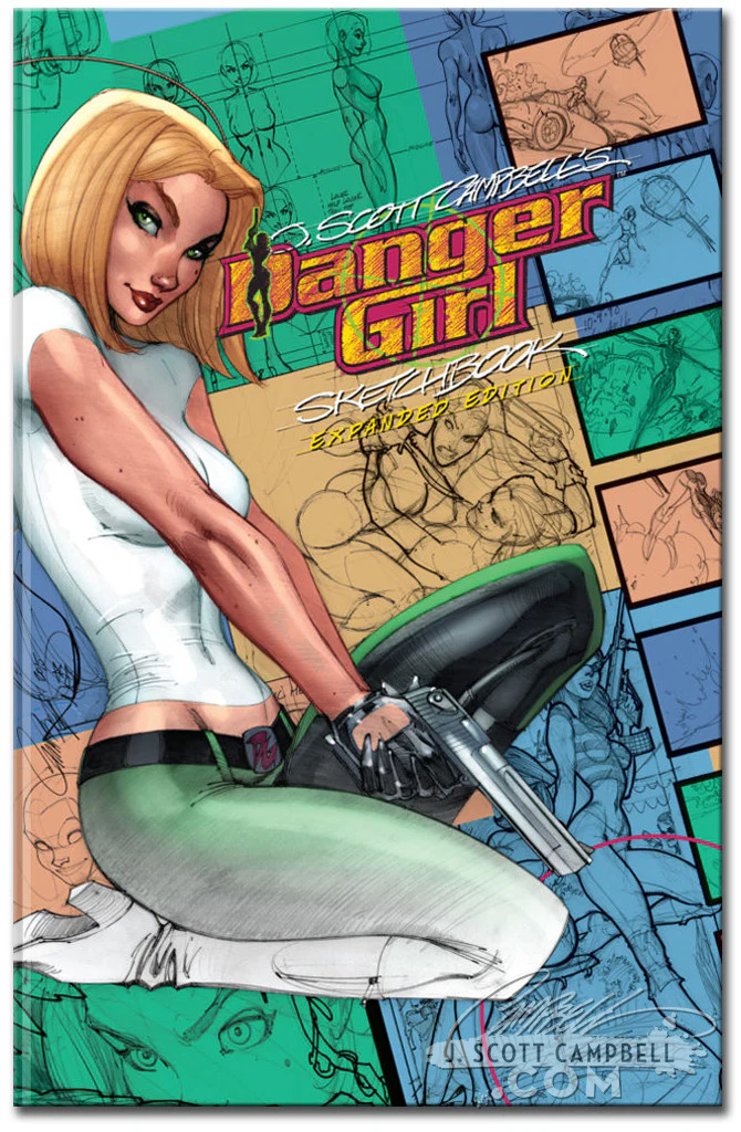 J. Scott Campbell Danger Girl Sketchbook: Expanded Edition Hardcover 2017 - Image 6