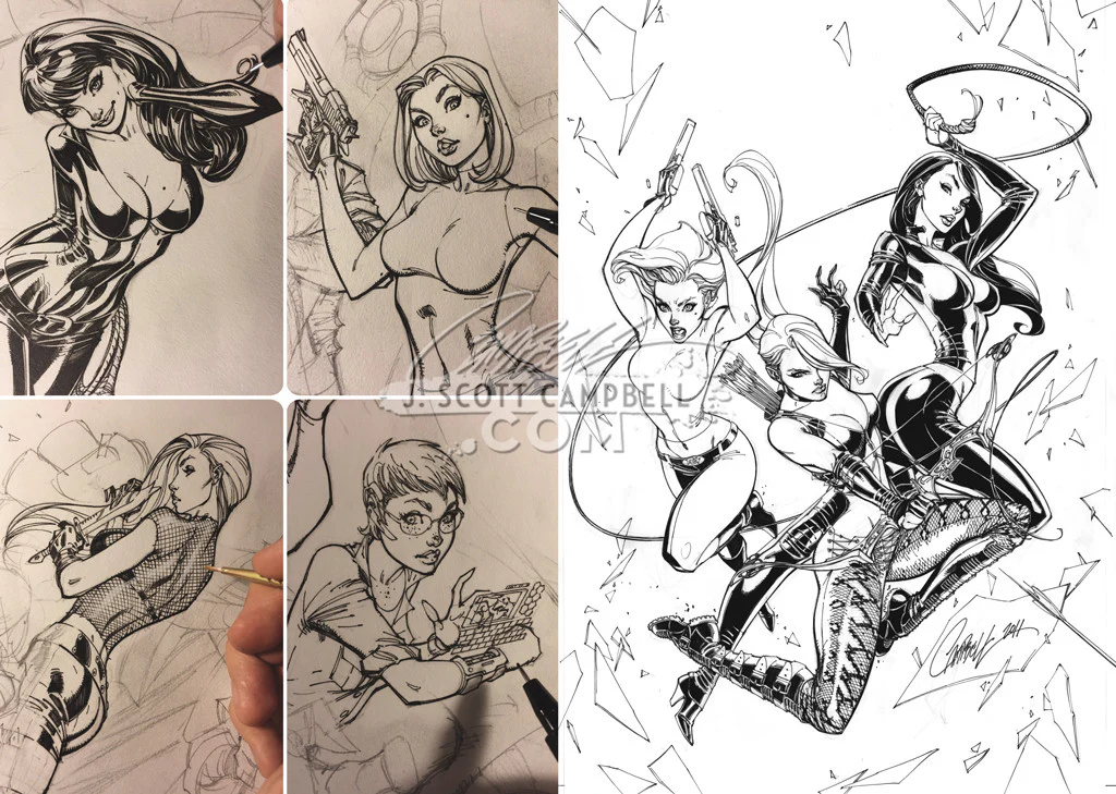 Lineology: The Pen & Ink Line-Art of J. Scott Campbell - Image 4