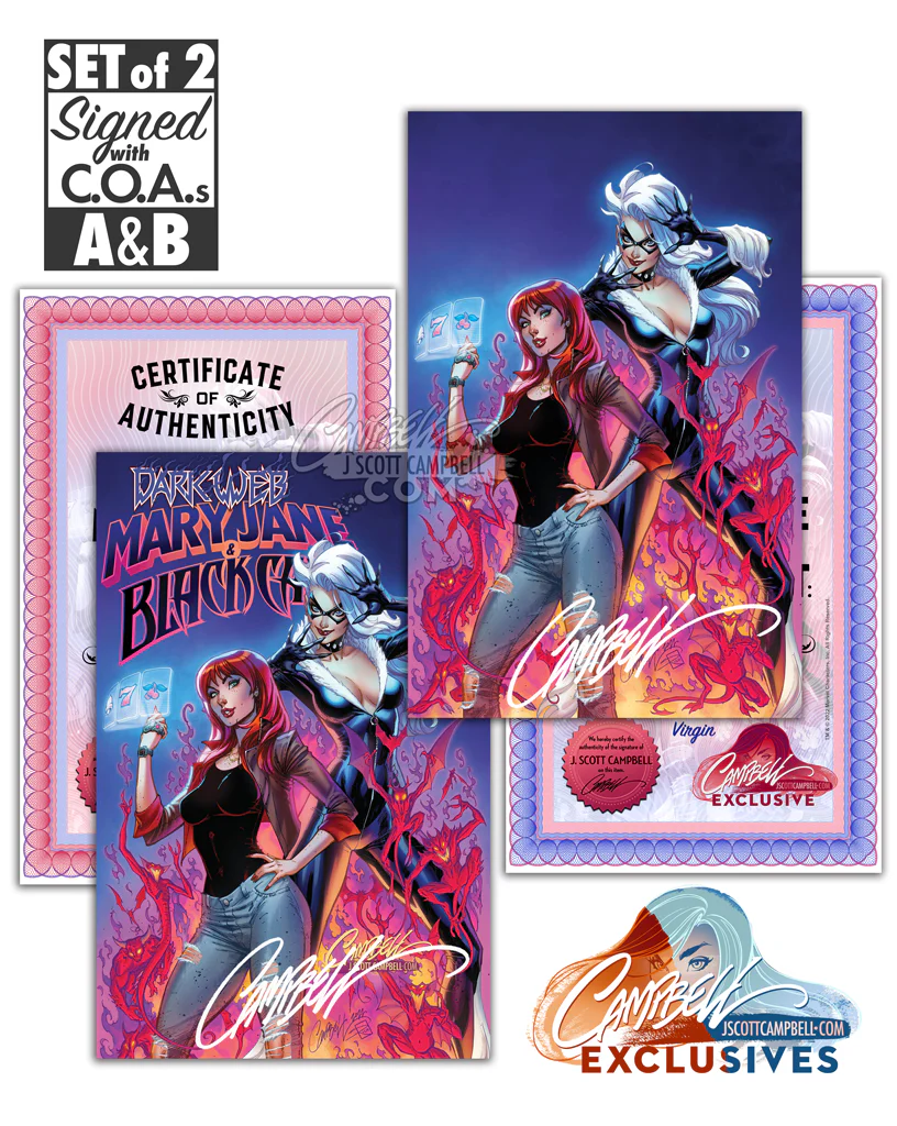 Mary Jane and Black Cat #1 "Dark Web" JSC Artist EXCLUSIVE (2022) - Image 5