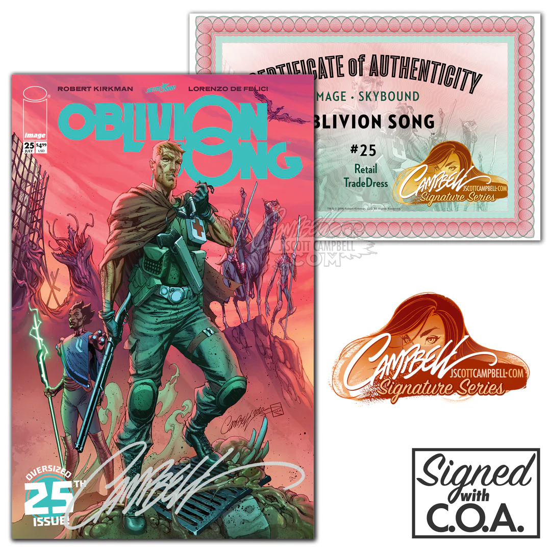 Oblivion Song #25 Anniversary Issue J. Scott Campbell - Image 3